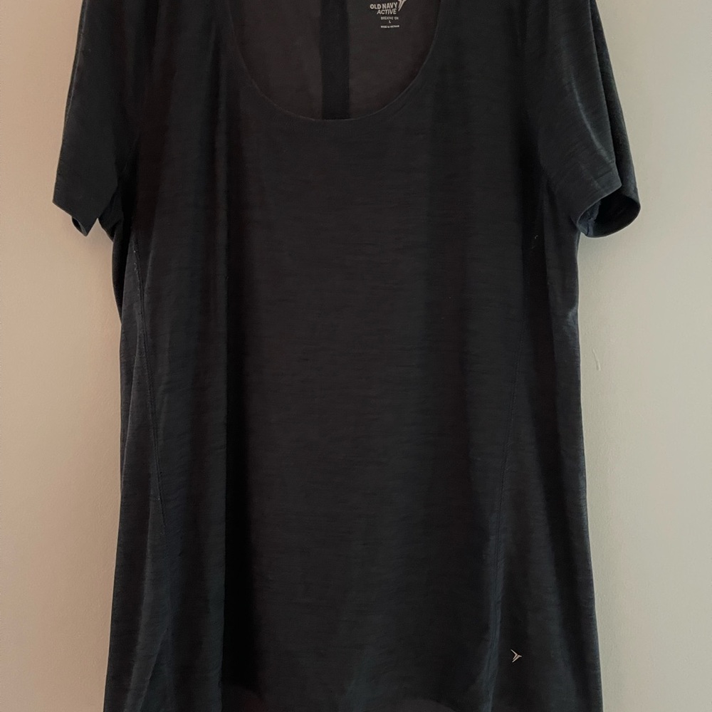Old Navy Women's Charcoal Short Sleeve Tee